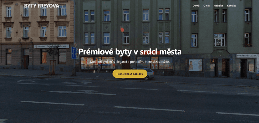 Úvodní Fotka - Byty Freyova