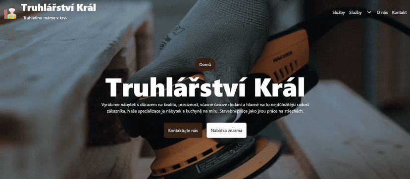 Úvodní Fotka - Truhlářství Král